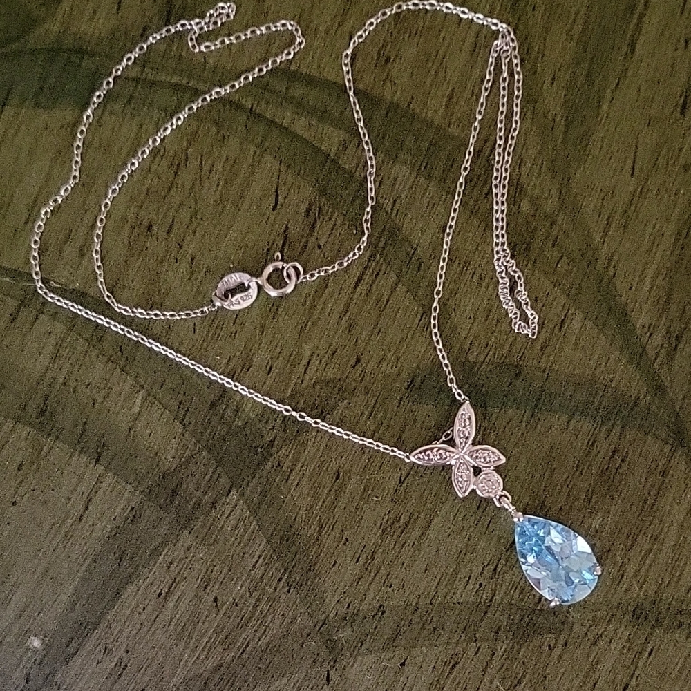 Blue Topaz Necklace
